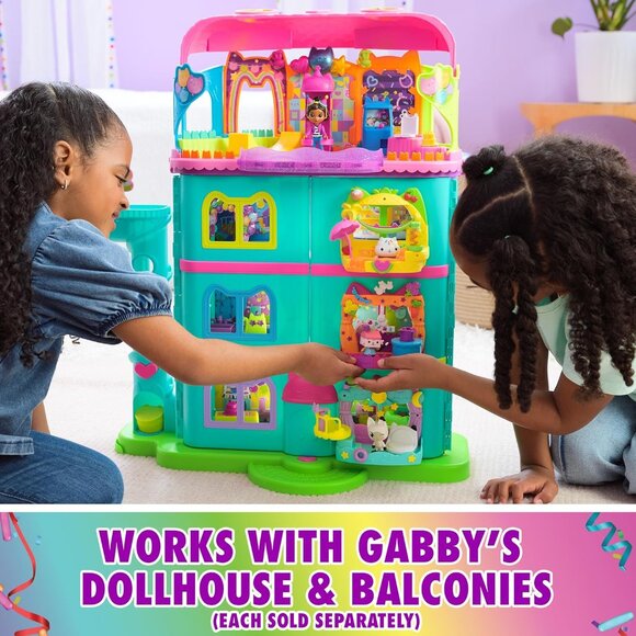NEW-Gabby's Dollhouse, Party Room Playset with Exclusive Toy Figures, Dollhouse - Picture 6 of 8